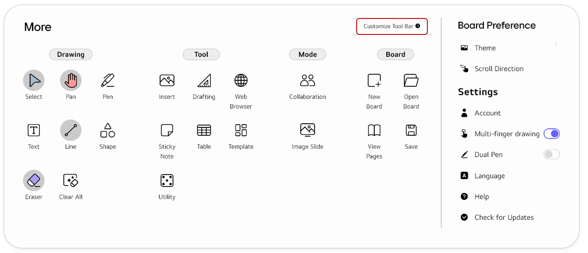 Customize Tool bar button