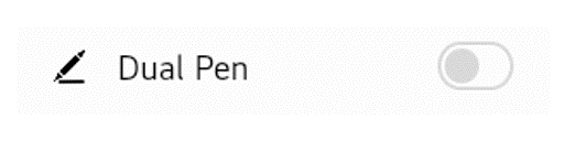 ual Pen drawing is disabled