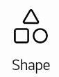 Menu icon: Shape
