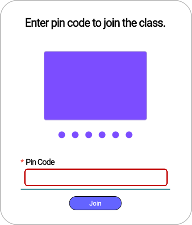 Enter the class code.