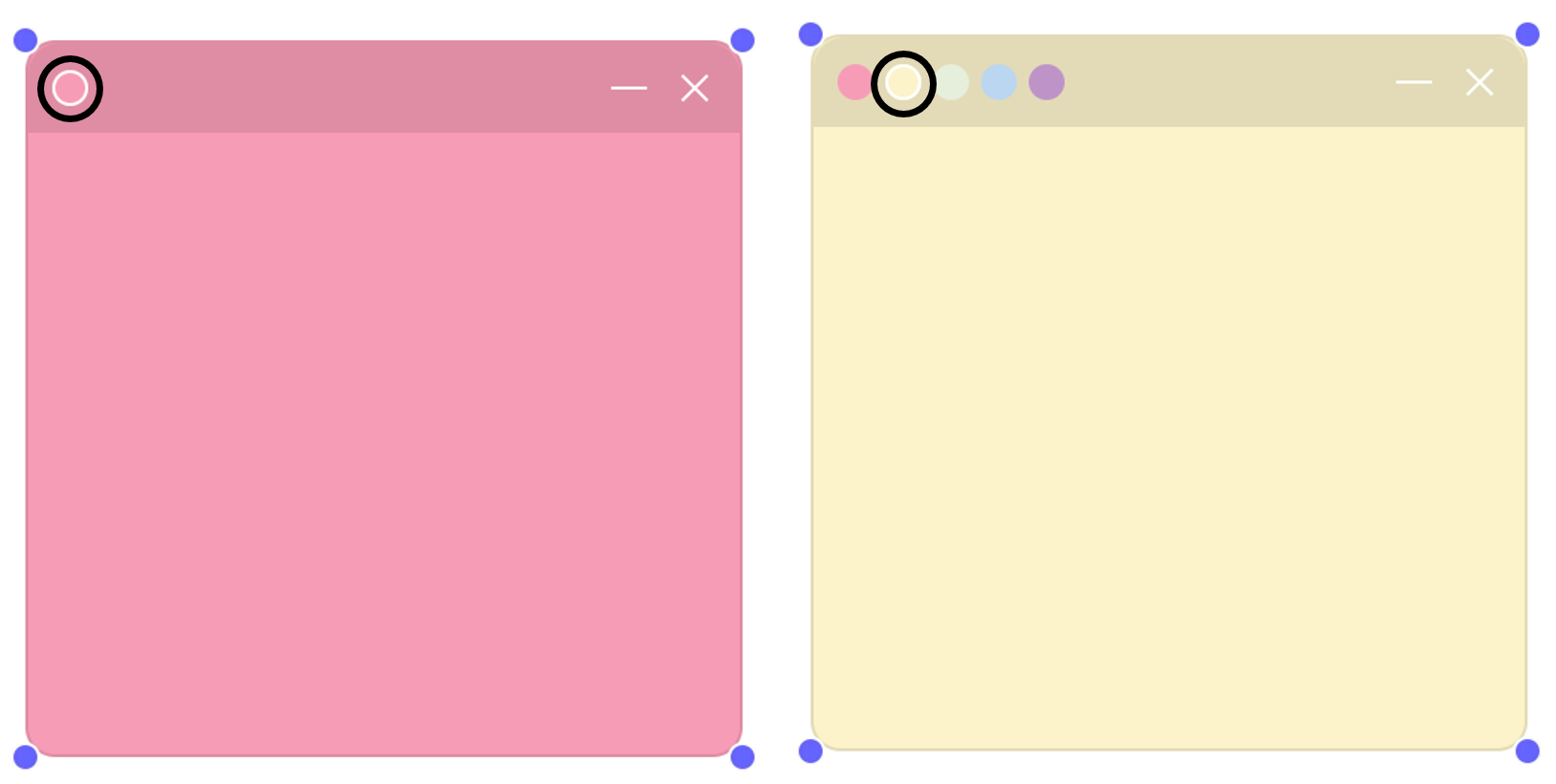 Background color options for Sticky Note