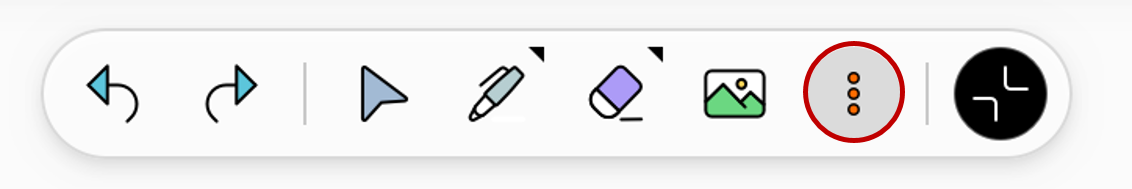 More button on Tool bar