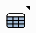 Menu icon for Table