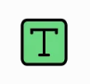 Menu icon for Text