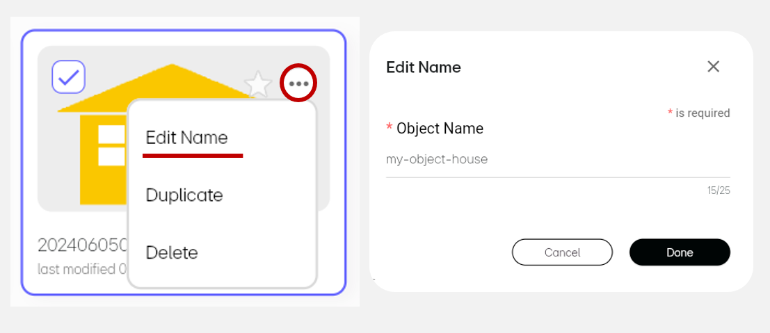 Select More > Edit Name